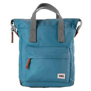 Roka Bantry B Small Sustainable Nylon Backpack - Petrol Blue
