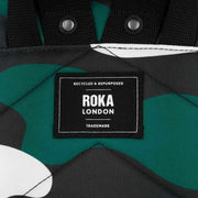 Roka Bantry B Small Urban Rose Camo Recycled Canvas Backpack - Green/White/Black