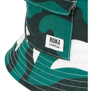 Roka Bedford Recycled Nylon Bucket Hat - Urban Rose Camo Green