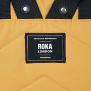 Roka Canfield B Medium Black Label Recycled Canvas Backpack - Flax Yellow