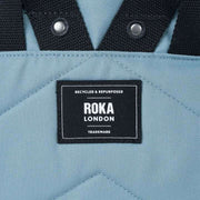 Roka Canfield B Medium Black Label Recycled Canvas Backpack - London Fog Blue