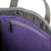 Roka Canfield B Medium Creative Waste Two Tone Recycled Canvas Backpack - Imperial Purple/Bamboo Yellow