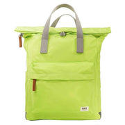 Roka Canfield B Medium Recycled Nylon Backpack - Lime