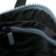Roka Canfield B Small All Black Recycled Nylon Backpack - Black/Airforce Grey