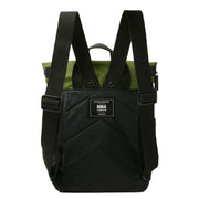 Roka Canfield B Small Creative Waste Two Tone Recycled Nylon Backpack - Black/Avocado Green