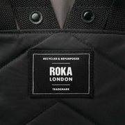 Roka Canfield B Small Creative Waste Two Tone Recycled Nylon Backpack - Black/Graphite Grey