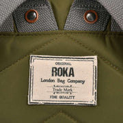 Roka Canfield B Small Sustainable Nylon Backpack - Military Green