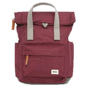 Roka Canfield B Small Sustainable Nylon Backpack - Plum Burgundy