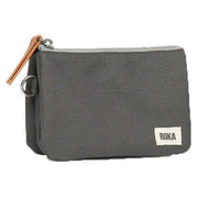 Roka Carnaby Medium Sustainable Canvas Wallet - Carbon Grey