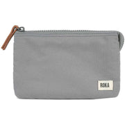 Roka Carnaby Medium Sustainable Canvas Wallet - Stomy Grey