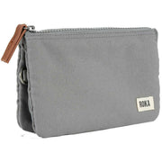 Roka Carnaby Medium Sustainable Canvas Wallet - Stomy Grey