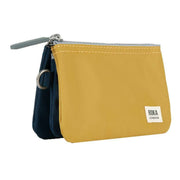 Roka Carnaby Small Creative Waste Two Tone Recycled Nylon Wallet - Midnight Navy/Mustard Yellow