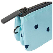 Roka Carnaby Small Recycled Canvas Wallet - Blue/Blue Hearts