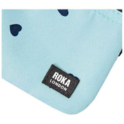 Roka Carnaby Small Recycled Canvas Wallet - Blue/Blue Hearts