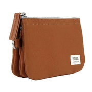 Roka Carnaby Small Recycled Canvas Wallet - Bran Brown