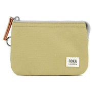 Roka Carnaby Small Recycled Canvas Wallet - Khaki Green