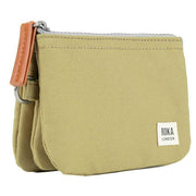 Roka Carnaby Small Recycled Canvas Wallet - Khaki Green