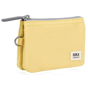 Roka Carnaby Small Recycled Nylon Ripstop Wallet - Citron Yellow