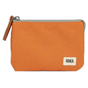 Roka Carnaby Small Sustainable Canvas Wallet - Atomic Orange