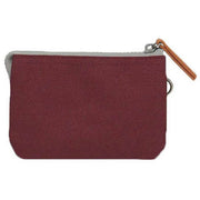 Roka Carnaby Small Sustainable Canvas Wallet - Sienna Red