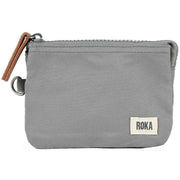 Roka Carnaby Small Sustainable Canvas Wallet - Stormy Grey