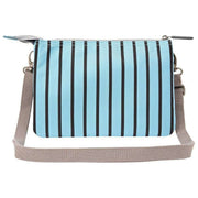 Roka Carnaby XL Recycled Canvas Crossbody Bag - Blue Stripe