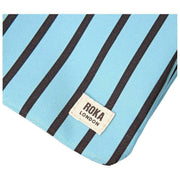 Roka Carnaby XL Recycled Canvas Crossbody Bag - Blue Stripe