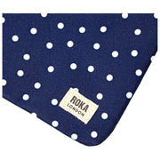 Roka Carnaby XL Recycled Canvas Crossbody Bag - Navy Polka Dot