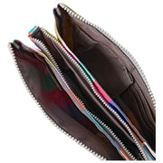 Roka Carnaby XL Recycled Canvas Crossbody Bag - Wide Stripe Multi-colour