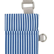 Roka Chelsea Hickory Stripe Recycled Canvas Pocket Sling Bag - Blue/White