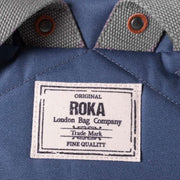 Roka Finchley A Large Sustainable Canvas Backpack - Airforce Blue