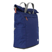 Roka Finchley A Large Sustainable Canvas Backpack - Mineral Blue