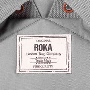 Roka Finchley A Large Sustainable Canvas Backpack - Stormy Grey