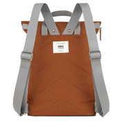 Roka Finchley A Medium Recycled Canvas Backpack - Bran Brown