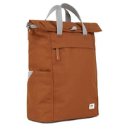 Roka Finchley A Medium Recycled Canvas Backpack - Bran Brown