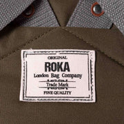 Roka Finchley A Medium Sustainable Canvas Backpack - Moss Brown