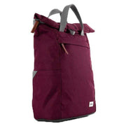 Roka Finchley A Medium Sustainable Canvas Backpack - Sienna Burgundy