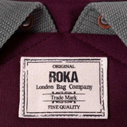 Roka Finchley A Medium Sustainable Canvas Backpack - Sienna Burgundy