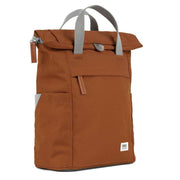 Roka Finchley A Small Recycled Canvas Backpack - Bran Brown