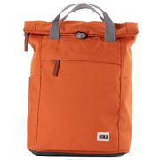 Roka Finchley A Small Sustainable Canvas Backpack - Atomic Orange