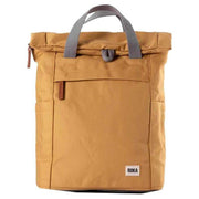 Roka Finchley A Small Sustainable Canvas Backpack - Flax Yellow