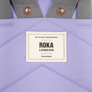 Roka Finchley A Small Sustainable Canvas Backpack - Lavender