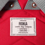 Roka Finchley A Small Sustainable Canvas Backpack - Mars Red