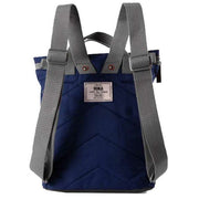 Roka Finchley A Small Sustainable Canvas Backpack - Mineral Blue
