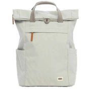 Roka Finchley A Small Sustainable Canvas Backpack - Mist Grey
