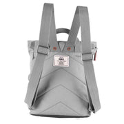 Roka Finchley A Small Sustainable Canvas Backpack - Stormy Grey