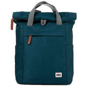 Roka Finchley A Small Sustainable Canvas Backpack - Teal