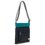 Roka Kennington B Medium Creative Waste Two Tone Recycled Nylon Crossbody Bag - Marine Blue/Black