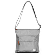 Roka Kennington B Medium Sustainable Nylon Cross Body Bag - Stormy Grey
