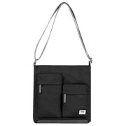 Roka Kennington M Medium Recycled Nylon Crossbody Bag - Black